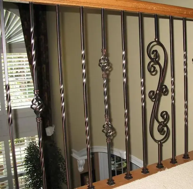 Double Twist  Bar for wrought iron gate 16x16mm H 1000mm long.webp