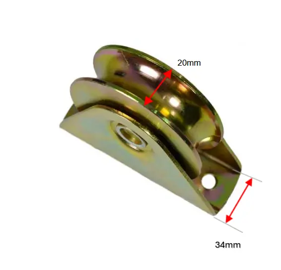 Sliding Gate Wheel U Groove 100mm External Double bearing.webp