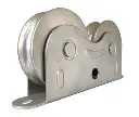 Sliding Gate Wheel U Groove 60mm 2 wheels with bracket Double bearing.webp