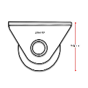 Sliding Gate Wheel U Groove 90mm External Double bearing.webp