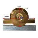 Sliding Gate Wheel-Rollers for U Groove 90mm Internal - Double Bearing.webp