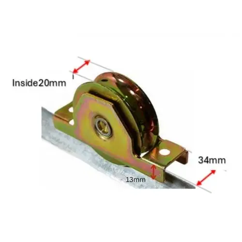 Sliding Gate Wheel-Rollers for U Groove 90mm Internal - Double Bearing (1).webp