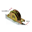Sliding Gate Wheel-Rollers for U Groove 90mm Internal - Double Bearing (1).webp