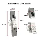Lockton PASSAGE Kit Oval Insert Mortice Lock - Complete Kit - 50x50 Frame, 23mm Backset, Silver - For Swing Gates (1).webp