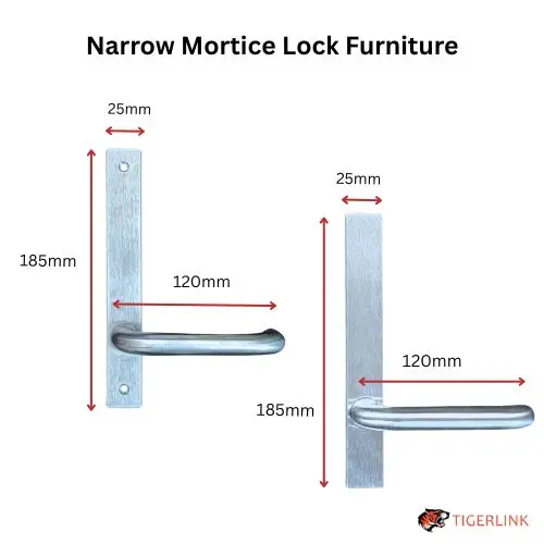Lockton PASSAGE Kit Oval Insert Mortice Lock - Complete Kit - 50x50 Frame, 23mm Backset, Silver - For Swing Gates.webp