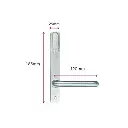 Lockwood Insert Mortice Lock Handle - Oval, 3582-3782, Turn Snib - Stainless Steel in Satin Chrome Silver.webp