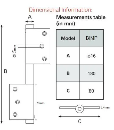 Aluminium Self Closing Hinges  - for Gates up to 40 kg (1).webp
