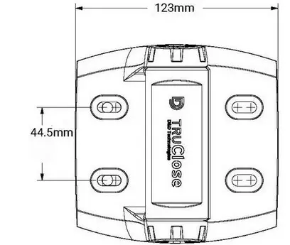 TruClose Heavy Duty Self Closing Hinge for Round Post 60kg TCHDRND2S3 Series 3 - Pair.webp