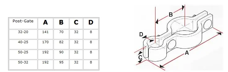 Sheep Yard Rural Steel Gate Hinge for Post 50NB x Gate 32NB or 60x42.4mm-Each.webp