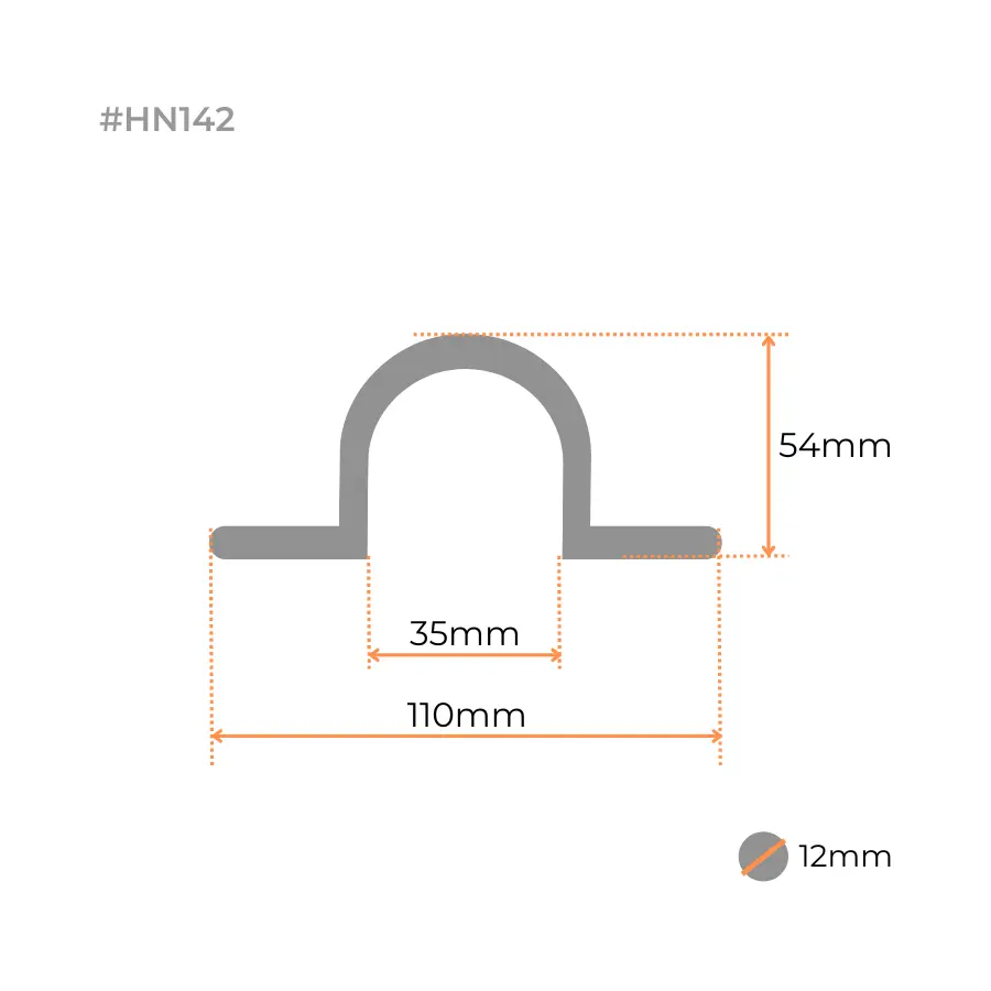 Swing Gate Hot Dip Galvanized Pipe Hinge Strap (Loose Fit, 25NB) - Strap Part Only (1).webp