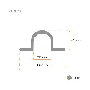 Swing Gate Hot Dip Galvanized Pipe Hinge Strap (Loose Fit, 25NB) - Strap Part Only (1).webp