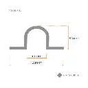 Swing Gate Hot Dip Galvanized Pipe Hinge Strap (Loose Fit, 32NB, Diamond Hole) - Strap Part Only (3).webp