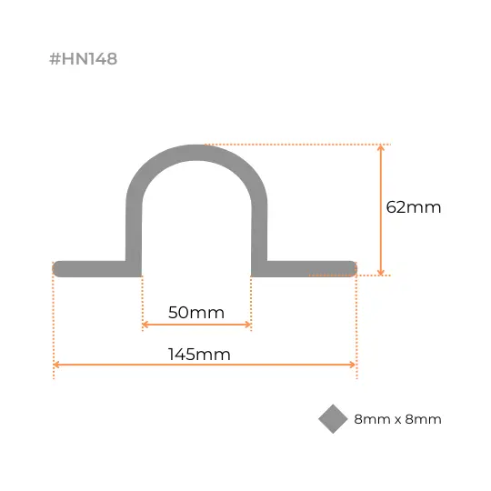 Swing Gate Hot Dip Galvanized Pipe Hinge Strap (Loose Fit, 40NB, Diamond Hole) - Strap Part Only.webp