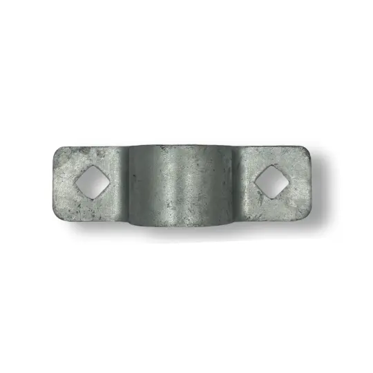Swing Gate Hot Dip Galvanized Pipe Hinge Strap (Loose Fit, 32NB, Diamond Hole) - Strap Part Only (4).webp