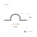 Swing Gate Hot Dip Galvanized Pipe Hinge Strap (Loose Fit, 32NB, Diamond Hole) - Strap Part Only (5).webp