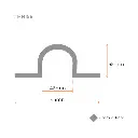 Swing Gate Hot Dip Galvanized Pipe Hinge Strap (Loose Fit, 40NB, Diamond Hole, Low) - Strap Part Only.webp