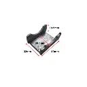 Hot Dip Galvanized Strap Hinge Attachment for Tube (25NB) - Cover Part Only.webp