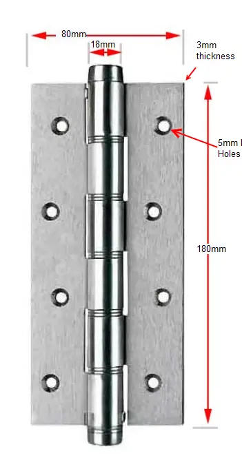 Single Self Closing Hinge - Stainless Steel - 316 Marine Grade.webp