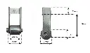 Steel 180 Degree Weld on Hinges for Bifold-  Gates up to 60 kg - Each.webp