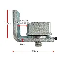 Steel Knock in Bearing Hinges 65x65mm steel tube - Pair.webp