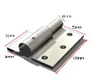 Heavy Duty Swing Gate Hinge Weld to Screw  19mm RH- pair- Zinc.webp