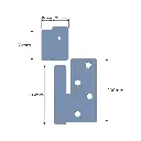 Heavy Duty Swing Gate Hinge Weld to Screw  19mm RH- pair- Zinc (1).webp