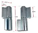 Heavy Duty Weld on Swing Gate Shackle Hinge-Pin 27mm - pair up to 1200kg gate.webp