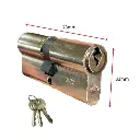 Viro Euro Key Barrel, 70mm Full Cylinder, Keyed Different - Bright Chrome.webp