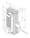 Super Lock Single Sided Keypad to fit 10-30mm gate frame RH.webp
