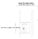 Swing Gate Lock Bolt on Deadlock for 10-30mm Frames.webp