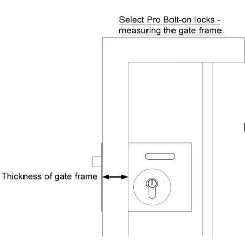 Swing Gate Lock Bolt on Deadlock for 10-30mm Frames.webp