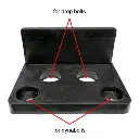 Swing Gate End Stopper- Rubber bolt down 66mm high .webp