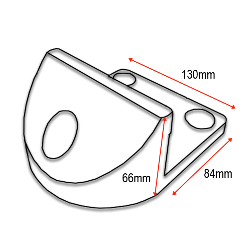 Swing Gate End Stopper- Rubber bolt down 66mm high .webp