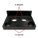 Swing Gate End Stopper- Rubber bolt down 40mm high.webp