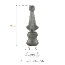 Aluminium Spear_ Cardinal Female to fit 16mm Tube.webp