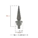 Aluminium Spear Top Fence-Picket Jack male 20 mm Square.webp