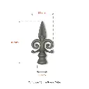 Aluminium Spear Top Jester female for Round Tube size 16mm  (1).webp