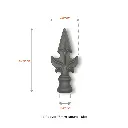 Aluminium Spear Top King female for Round tube size 16mm.webp