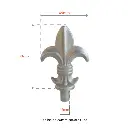 Aluminium Spear_ Queen Male for 20x20mm post SHS.webp