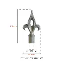 Aluminium Fence Spear_ Victoria Female Round to fit over 19mm Round Tube.webp