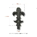 Aluminium Spear_ Rose for Square Bar to fit inside 25x25mm SHS.webp