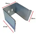 Steel Sliding Gate Holder-Catcher for Gates 75mm - Zinc Plated.webp