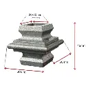Aluminium Cast Knuckle 50Hx50Wmm to fit square 20x20mm tube Dia.webp