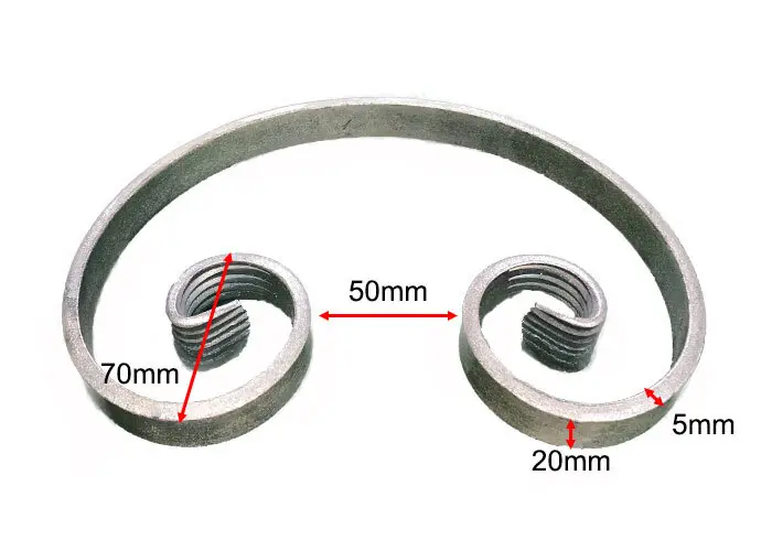 C- Scroll 220x160x20 mm. Zinc.webp