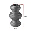 Cast Bushes-Rook size 70x42mm for Round tube 20mm Dia.webp