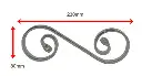 DS - Scroll  230x80x12x6mm - Zinc.webp