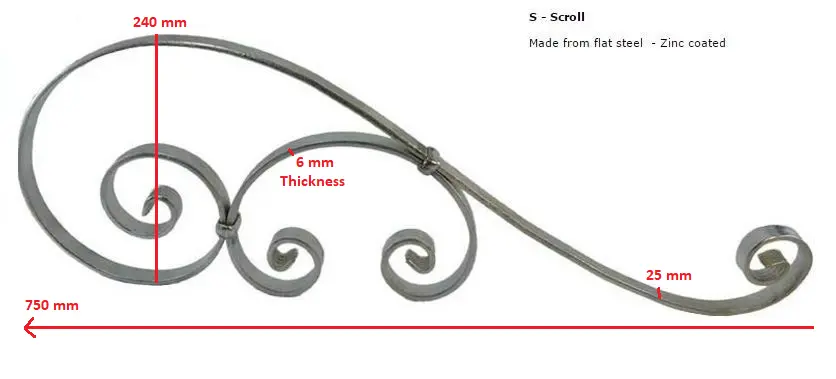 S-Scroll 750x240x25x6mm - Zinc.webp