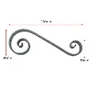 Single S Scroll 230x90x12x6mm.webp