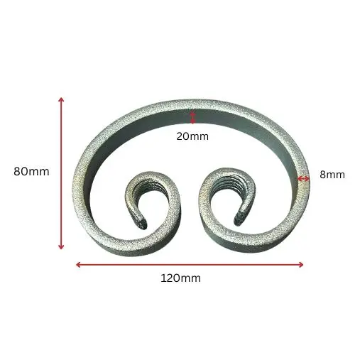 Steel C Scroll 120x80x20x6mm - Zinc Plated.webp