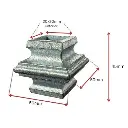 Steel Cast Knuckle 48x48mm for square 20mm Dia - Zinc Plated.webp